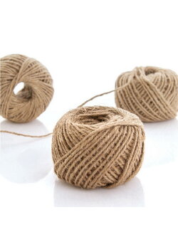 เชือกปอธรรมชาติ สีน้ําตาล ขนาด 4 มิล ยาว100เมตร