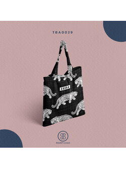 กระเป๋าผ้าแคนวาส พิมพ์ลาย Tiger TBA0029 #SOdABag #SOdAPrintinG #กระเป๋า #กระเป๋าผ้า