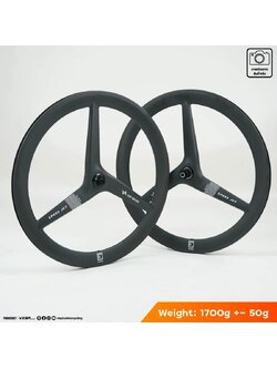 ล้อเสือหมอบ VISP Builder Tri spoke 3 SPOKE (Disc Brake /Rim Brake) Carbon:T800+T700 รองรับShimano 8-12 speed NEW2026