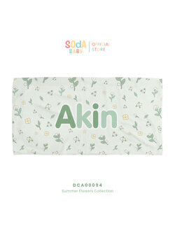 ผ้าเช็ดตัวเด็ก ลาย Yellow-White flowers รหัส DCA00094 🌼🌸 #SummerFlowers #SOdAbaby