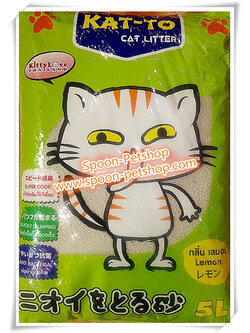 ทรายแมว Kat To แคทโตะ กลิ่นเลม่อน 5L