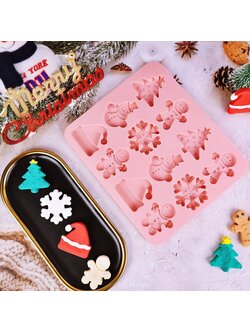 พิมพ์ซิลิโคน คริสมาสตร์ 12 ช่อง