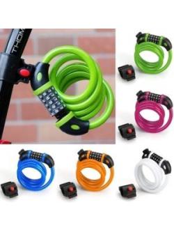 สายล็อคจักรยาน Universal 5-Digit Password Bike lock Anti Theft,TOYON ,TY566