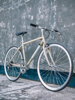 จักรยานเสือหมอบรุ่นแฮนด์ตรงสไตล์วินเทจ Richter KYLO เฟรมอลูมิเนียม เกียร์ Shimano 2*7 สปีด ล้อ 700c NEW2024