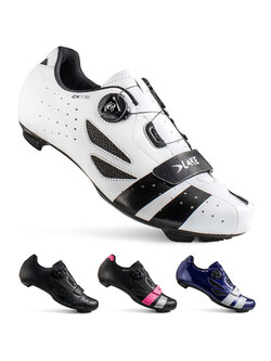 รองเท้าปั่นจักรยานเสือหมอบ รองเท้าเสือหมอบ LAKE CX176 Wide Road Shoes ,ล๊อคเอ็นบิด หน้าเท้ากว้างใส่สบาย