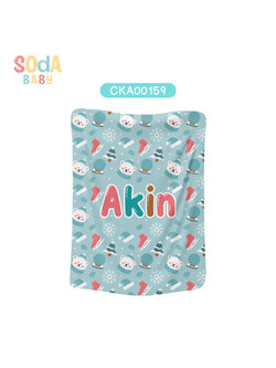 ผ้าห่มเด็ก ลาย Winter ใส่ชื่อได้ รหัส CKA00159 ⛄️❄️#Winter #SOdAbaby