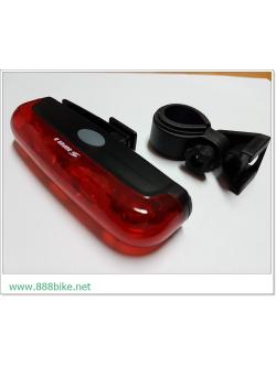 ไฟท้ายสีแดง SUPER D INLINE tail light, SD-753 bicycle led light, 3 LEDs สำเนา