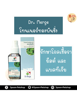 DR.MERGE NATURE TONER โทนเนอร์สมุนไพรทองพันชั่ง รักษาโรค เชื้อรา ยีสต์ แบคทีเรีย สำหรับเช็ดตัว ไม่ต้องล้างออก สามารถใช้กับ แมว และสุนัข 130ml