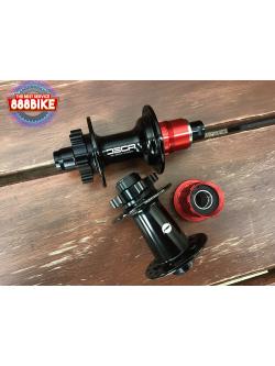 ดุมดิส ดุมเสือภูเขา DECA โม่ Sram + Shimano, ลูกปืน BEARING 32H สีดำ ( ดุมหน้า 15 ดุมหลัง 12 )(ไม่รวมแกนปลด)