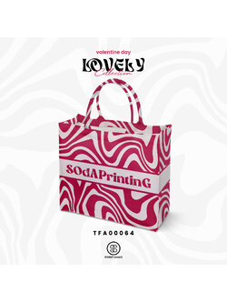 กระเป๋า Book Tote Bag Lovely Collection รหัส TFA00064 #SOdAbag #SOdAPrintinG