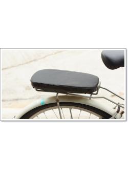 เบาะรองนั่งฟองน้ำ Bike Rear Seat PU Bicycle Bike Rear Handrail Armrest Child Carrier Sponge Soft Bike Back Seat Bicycle, Seat001