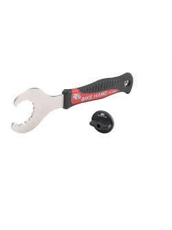 เครื่องมือปะแจถอดกะโหลกกลวง BIKE HAND YC-27BB HollowTech II พร้อมตัวถอดฝาพลาสติก (YC-27BB+YC27)