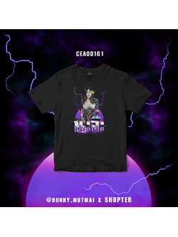 เสื้อยืด พิมพ์ลาย นะจ๊ะ สีดำ CEA00161 #เสื้อ #เสื้อยืด #bunnymutmai