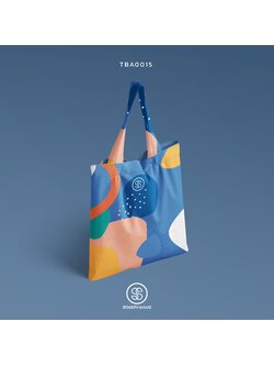 กระเป๋าผ้าแคนวาส พิมพ์ลาย Blue Hawaii TBA0015 #SOdABag #SOdAPrintinG #กระเป๋า #กระเป๋าผ้า