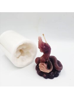 พิมพ์ซิลิโคนพญานาค สูง 7 cm.