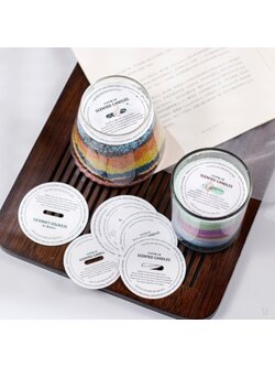 กระดาษแข็งปิดหน้าเทียนกันไรฝุ่น 1แพ็คมี5ชิ้น