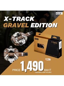 บันได LOOK X-TRACK GRAVEL EDITION | แป้นเหยียบจักรยานกราเวล พร้อมคลีทในชุด