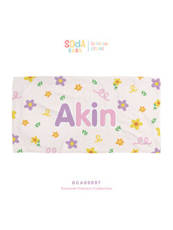 ผ้าเช็ดตัวเด็ก ลาย Flower garden รหัส DCA00097 🌼🌸 #SummerFlowers #SOdAbaby