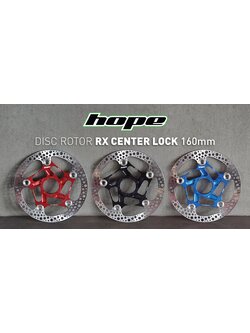 ใบดิสเบรค HOPE Disc Rotors RX Center lock Laser cut and heat treated 160MM