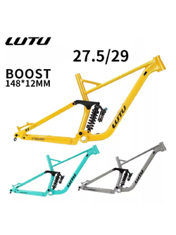 LUTU Model 2711 Enduro Land Soft Tail MTB Frame | 29”/27.5” Downhill Mountain Bike Frame (Aluminum Alloy)