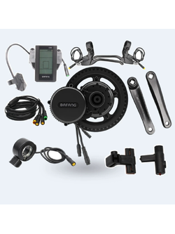 Bafang BBS02B Mid Drive Motor 36V 500W Genuine Electric Bike Conversion Kit with Complete Accessories