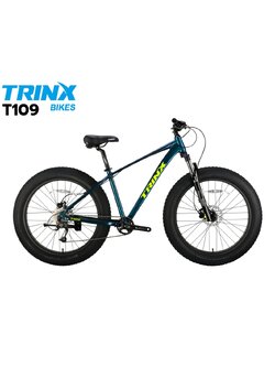 จักรยานล้อโต TRINX FATBIKE T109 ชุดเกียร์ SHIMANO ALTUS 9 สปีด เฟรมอลู วงล้อ 26 นิ้ว, TRINX NEW2024
