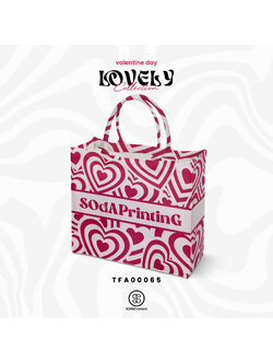 กระเป๋า Book Tote Bag Lovely Collection รหัส TFA00065 #SOdAbag #SOdAPrintinG