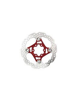 Hope Floating Disc Rotor 140MM 6 Bolt Red