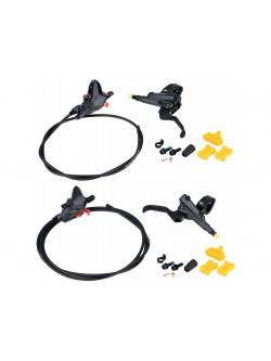 SHIMANO ชุดดิส DEORE หน้า-หลัง (มือ BLM6100/ก้าม BRM6100/สาย BH90SS), รุ่น J-KIT, 1000MM,1700MM มีกล่อง