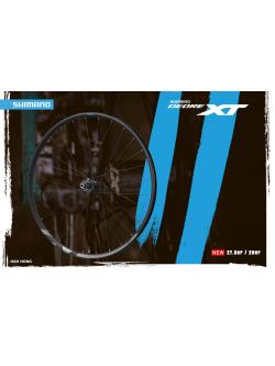 ชุดล้อเสือภูเขา SHIMANO วงล้อดิส XT, WH-M8100-B-27.5, 11/12 SPD, F/R แกน 15/12MM, 28H, สีดำ (MALAY)