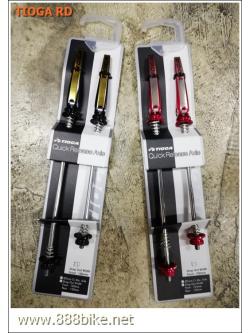 แกนปลดเร็วเสือหมอบ TIOGA QUICK RELEASE RD (สีแดงและสีดำ)