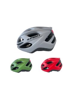 หมวกจักรยาน S-FIGHT รุ่น GH-29 HELMET มีไฟ 3 สเตป ชาร์ง USB รอบศีรษ: 58-62 CM.