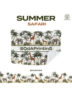 ผ้าห่ม ใส่ชื่อได้ Summer Safari รหัส BKA00163 #ใส่ชื่อได้ #SOdAblanket