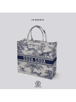 กระเป๋า Book Tote Bags ลาย FOREST รหัส TFA00021 #ใส่ชื่อได้ #SOdAbag #SOdAPrintinG #ForestCollection