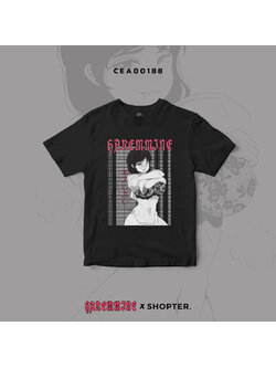 เสื้อยืด พิมพ์ลาย Haremmine สีดำ CEA00188 #เสื้อ #เสื้อยืด #Haremmine