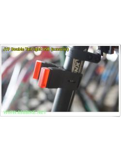 ไฟท้าย JYP DOUBLE LED REAR LIGHT,2 IN 1 USB Charge (ไฟคู่แบบหนีบ),JYP-02