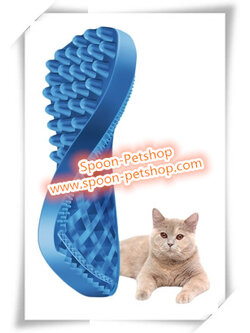 แปรงซิลิโคน สำหรับแมวขนสั้น 4in1 สำหรับเก็บขนตาย นวดบรรเทาอาการกล้ามเนื้อตึง ช่วยเสริมสร้างการเผาผลาญ กระตุ้นกล้ามเนื้อขนให้แข็งแรง