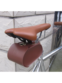 กระเป๋าใต้อาน IRON JIA&apos S VINTAGE SADDLE BAGS ,IJ003 มีสีน้ำตาล หนังเทียม วินเทจ