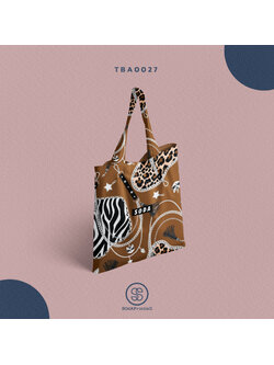 กระเป๋าผ้าแคนวาส พิมพ์ลาย SOdA Leather TBA0027 #SOdABag #SOdAPrintinG #กระเป๋า #กระเป๋าผ้า