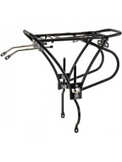 “O-STAND” ตระแกรงท้าย 26” -28" ทรานเอ๊กซ์, รุ่นขาหลบดิสเบลค มีเฉพาะสีดำ ปรับขาได้ ปลายขาด้านซ้ายโค้งเว้าหลบป้้มดิส, #47