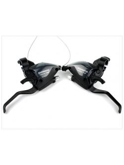 มือเกียร์ติดมือเบรค Shimano ,ST-EF51-A9R ,27สปีด V-Brake สำเนา