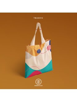 กระเป๋าผ้าแคนวาส พิมพ์ลาย Bright Funny TBA0013 #SOdABag #SOdAPrintinG #กระเป๋า #กระเป๋าผ้า