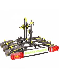 แร็คบรรทุกจักรยาน BUZZRACK BUZZWING 3 Car Bike Rack แร็คจักรยานติด Tow ball บรรทุก 3 คัน มีฐานรองล้อ, 2018 (Towbar) แร๊คท้ายรถ