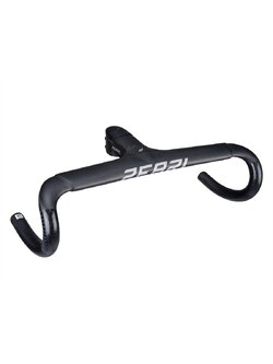 แฮนด์เสือหมอบคาร์บอน Pearl Road Bike Handlebar Integrated ,Reach 80, Drop 125