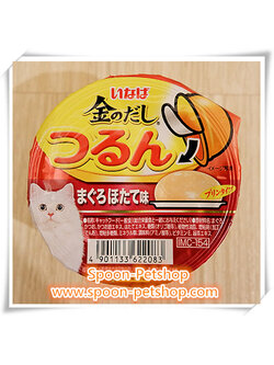 Inaba Cup Pudding อาหารเปียก อินาบะ พุดดิ้ง สำหรับแมว รสทูน่าหอยเชลล์ จากประเทศญี่ปุ่น 65g (ชมพู)