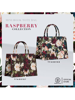 กระเป๋า Mini Book tote bag Raspberry Collection #ไม่ใส่ชื่อ รหัส TFA00167-TFA00168 #SOdAPrintinG