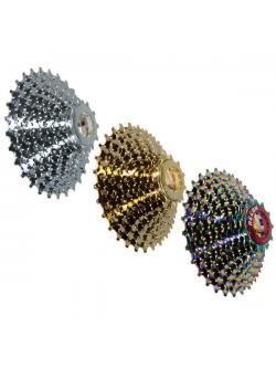 เฟือง Recon Aluminum 11 Speed Shimano Road Cassette for Shimano/Sram, สีเงิน, สีทองและสีรุ้ง