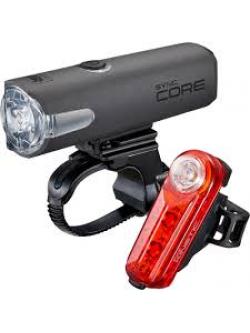 CATEYE ชุดไฟหน้า/ไฟท้าย SYNCCORE+SYNCKINETIC, HL-NW100RC+TL-NW100K, ไฟหน้า+ไฟท้าย