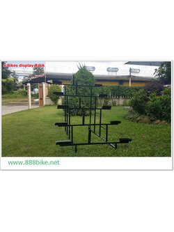 Pioneer ชั้นโชว์จักรยาน Bike DisPlay Stand สำหรับ จักรยาน 5 คัน (ปรับได้), P2095-5 ทำในไทย