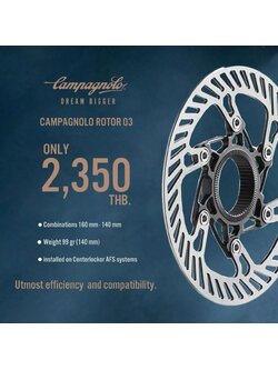 Campagnolo ใบดิสเบรค - Rotor 03 ขนาด 140 & 160 mm. (สำหรับเสือหมอบ)